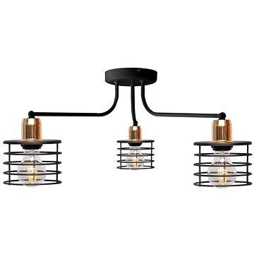 

Přisazený lustr EDISON 3xE27/60W/230V