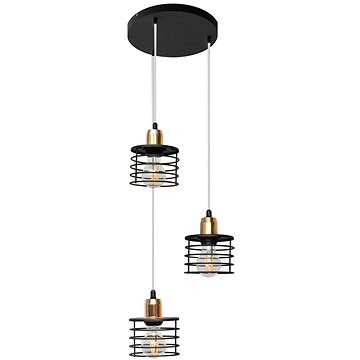 

Lustr na lanku EDISON 3xE27/60W/230V