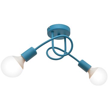 

Stropní svítidlo OXFORD 2xE27/60W/230V Modrá
