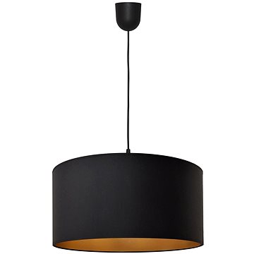 

Lustr na lanku ALBA 1xE27/60W/230V pr. 40 cm černá/zlatá