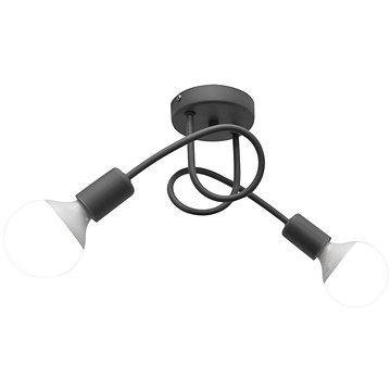 

Stropní svítidlo OXFORD 2xE27/60W/230V šedá