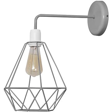

Nástěnné svítidlo KARO 1xE27/60W/230V Šedá