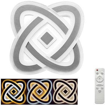 

LED Stmívatelné stropní svítidlo ECHO LED/90W/230V 2700-6500K + dálkové ovládání