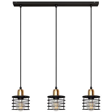 

Lustr na lanku EDISON 3xE27/60W/230V