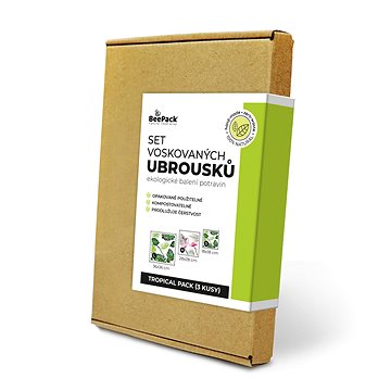 

BEEPACK Tropical Pack 3 voskované ubrousky, S+M+L