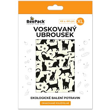 

BEEPACK Voskovaný ubrousek Černé kočky, XL