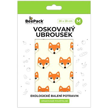 

BEEPACK Voskovaný ubrousek Lišky, M