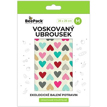 

BEEPACK Voskovaný ubrousek Srdce, M