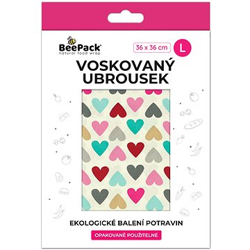 

BEEPACK Voskovaný ubrousek Srdce, L