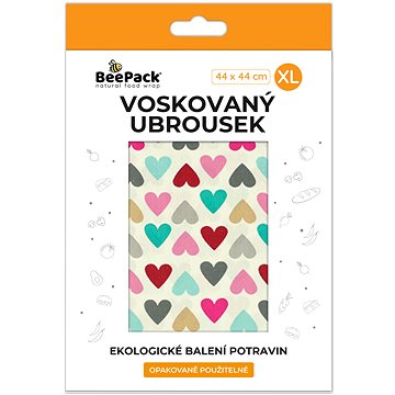 

BEEPACK Voskovaný ubrousek Srdce, XL