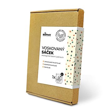 

BEEPACK Voskovaný sáček Dots, L