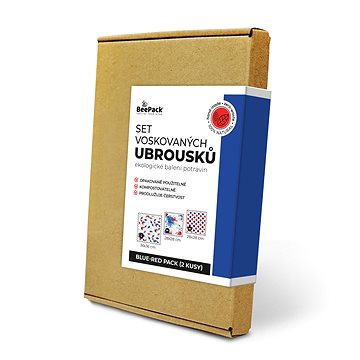 

BEEPACK Blue-Red Pack 3 voskované ubrousky, M+M+L