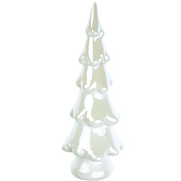 

DOMMIO Vánoční dekorace - stromek bílá perleť, 15 cm