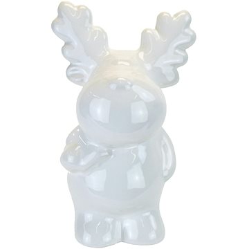 

DOMMIO Keramický sob bílý 11 cm