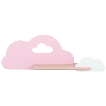 

LED Dětské nástěnné svítidlo s poličkou CLOUD LED/5W/230V růžová/bílá
