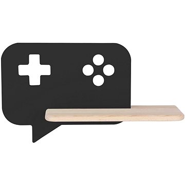 

LED Dětské nástěnné svítidlo s poličkou CONSOLE LED/5W/230V černá