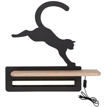 

LED Dětské nástěnné svítidlo s poličkou JUMPING CAT LED/5W/230V