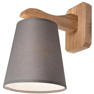 

Nástěnné svítidlo ANDREA 1xE27/60W/230V dub/šedá