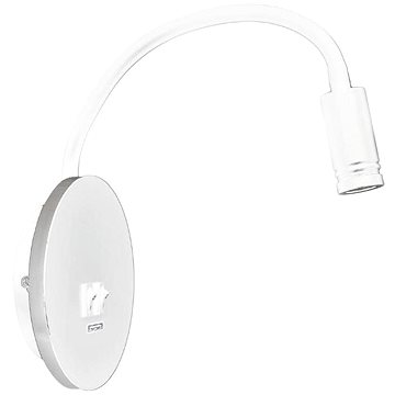 

LED Nástěnná lampička BASE 1xLED/8W+1xLED/2W/230V bílá/stříbrná