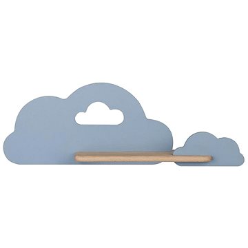 

LED Dětské nástěnné svítidlo s poličkou CLOUD LED/5W/230V modrá