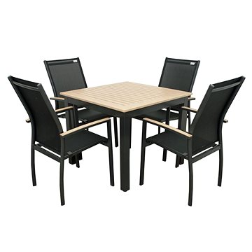

DOPPLER Set zahradního nábytku EXPERT Wood antracit 4+1