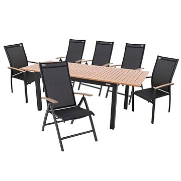 

DOPPLER Set zahradního nábytku EXPERT Wood antracit 4+2+1
