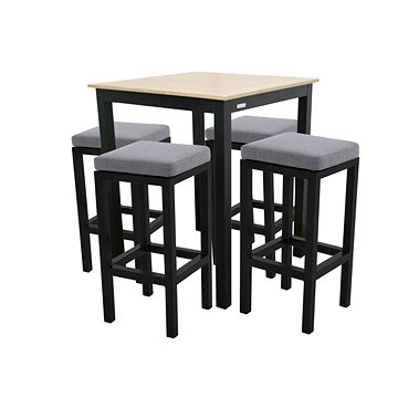 

DOPPLER Set zahradního nábytku EXPERT Wood gastro barový 4+1 antracit