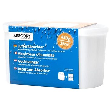 

Everbrand Sweden Absodry Mini Compact, pohlcovač vlhkosti pro místnost do 35 m3, 450 g