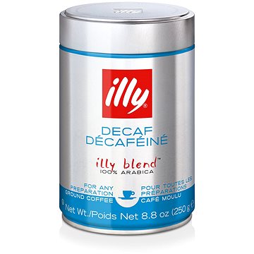 

Mletá káva illy 250g bez kofeinu