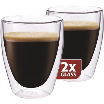 Maxxo Termo skleničky coffee 235ml 2ks DG830 - Sklenice na teplé nápoje