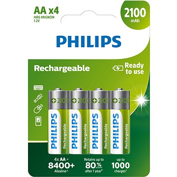 Philips R6B4A210 4 ks v balení - Nabíjecí baterie