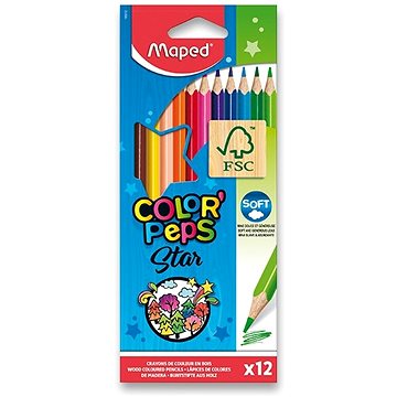 MAPED Color Peps 12 barev trojhranné