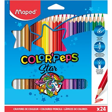 MAPED Color Peps 24 barev trojhranné - Pastelky