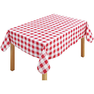 

Maximex Voskovaný ubrus na stůl, kostkovaný, 180 × 140 cm, červený
