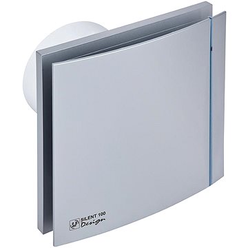 

Soler&Palau SILENT 100 CZ Design Silver 3C koupelnový, stříbrný