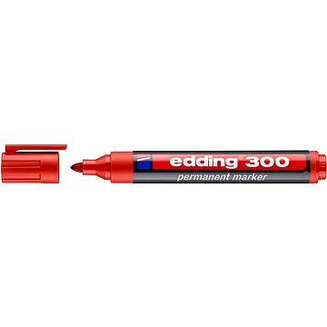 EDDING 300 permanentní, červený - Popisovač