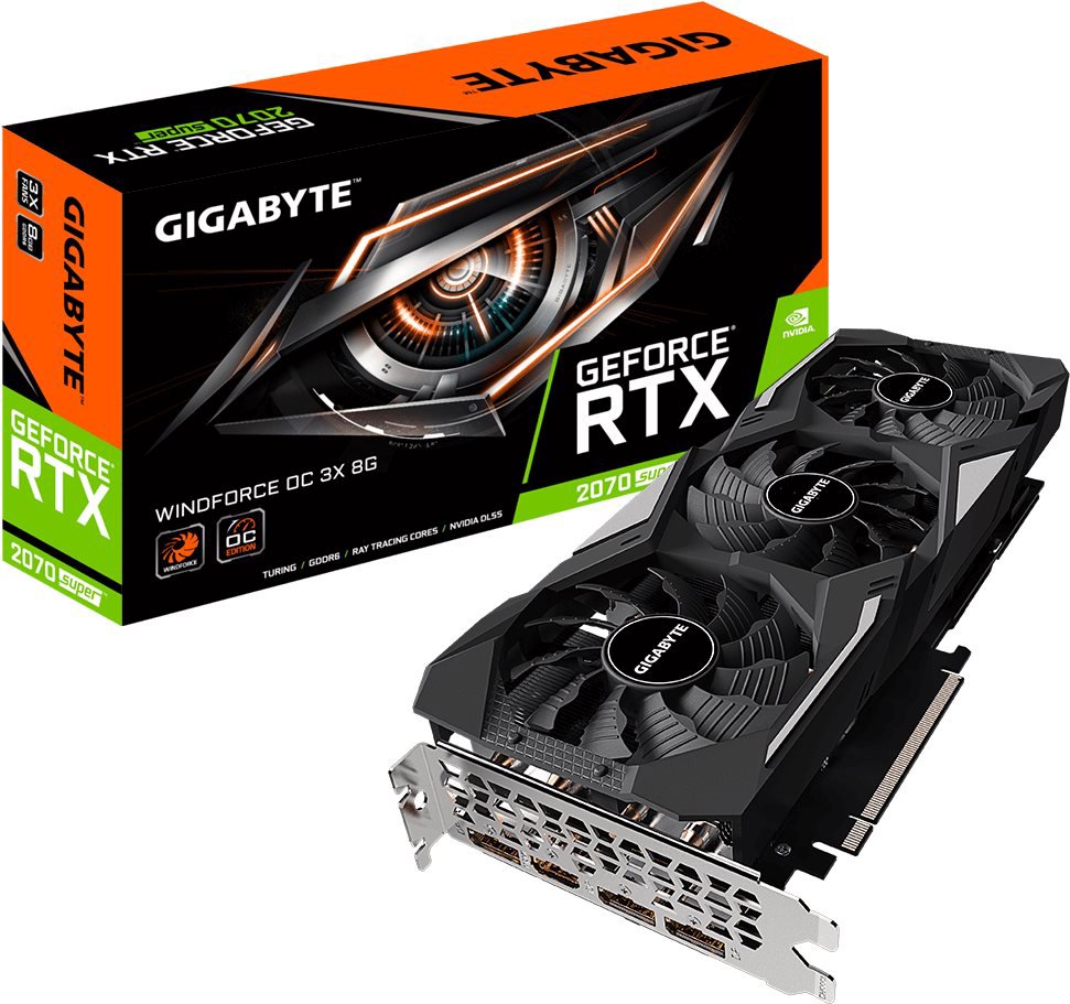 

Repasované - GIGABYTE GeForce RTX 2070 SUPER WINDFORCE OC 3X 8G