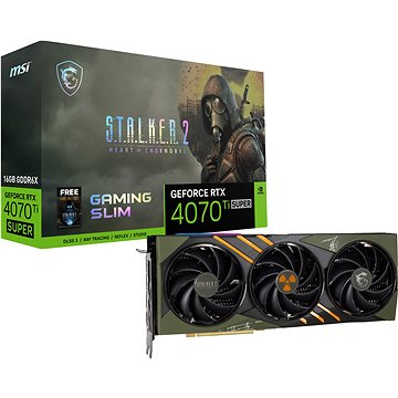 

MSI GeForce RTX 4070 Ti SUPER 16G GAMING SLIM STALKER 2 EDITION