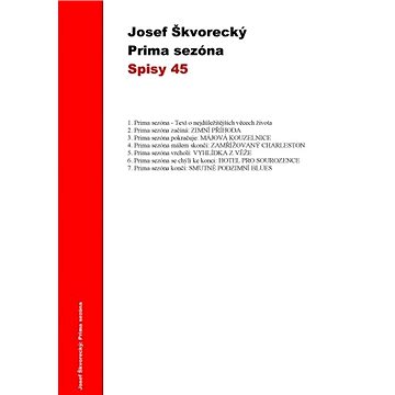 

Prima sezóna (spisy - svazek 45)