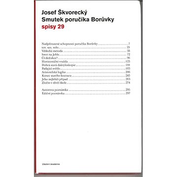 

Smutek poručíka Borůvky (spisy - svazek 29)