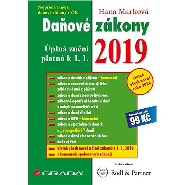 

Daňové zákony 2019
