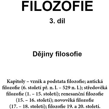 

FILOZOFIE 3. díl