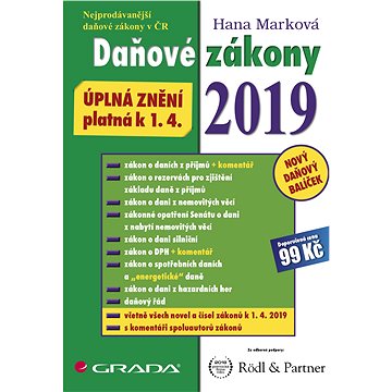 

Daňové zákony 2019