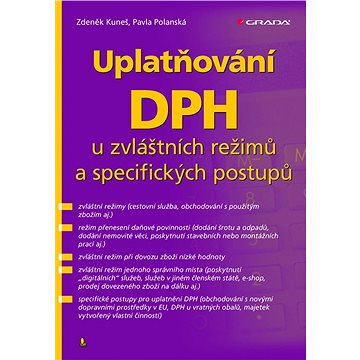 

Uplatňování DPH u zvláštních režimů a specifických postupů