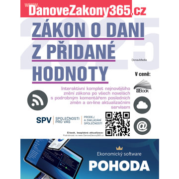 

Zákon o dani z přidané hodnoty 2025 s komentářem změn
