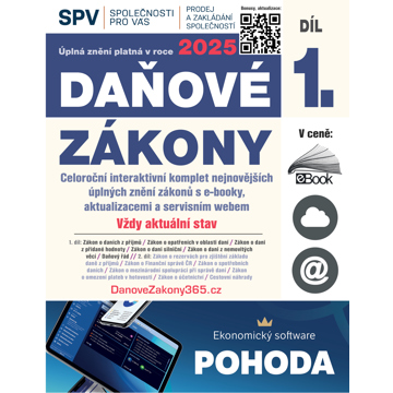 

Daňové zákony 2025 XXL ProFi (Díl 1., právní stav 1. 3. 2025)