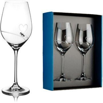 

Element Sklenice na bílé víno Amore s kamínky Swarovski 360 ml 2 ks