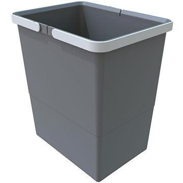 

Elletipi Plastový koš s rukojeťmi BIG, 18 L, šedý, 34 x 22,5 x 30 cm