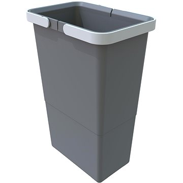 

Elletipi Plastový koš s rukojeťmi SMALL, 8 L, šedý, 34 x 15 x 22,5 cm