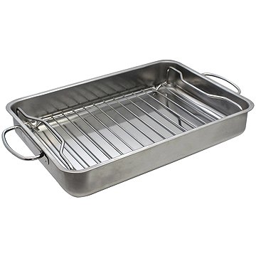 

ELO Basic Pekáč s grilovacím roštěm 34 × 24 × 5,5 cm, nerezový